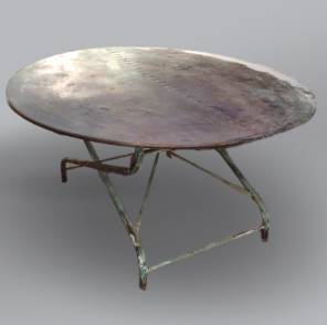 Large 19th Century French Iron Table